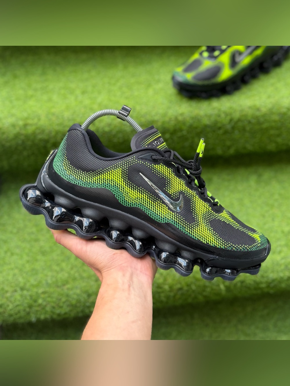 Brand New Shoes Nike Air Liquid Max Black Green Apple Authentic Sneakers 13 US